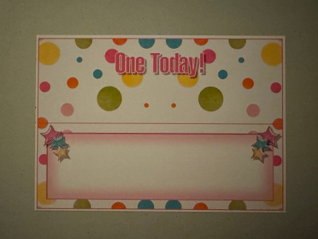 Pink Polka - One Today! - Large DL Insert by Erika Sissons
