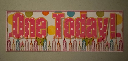 Pink Polka - One Today! - Large DL Insert by Erika Sissons
