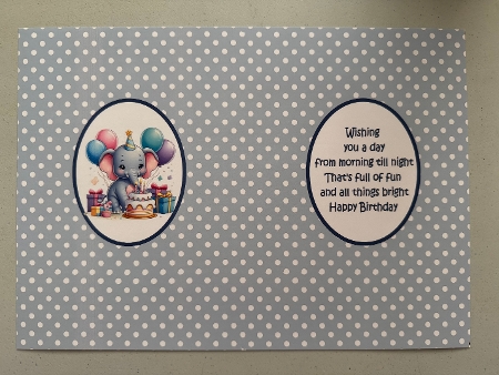 Elephants birthday surprise A5 by Erika Sissons