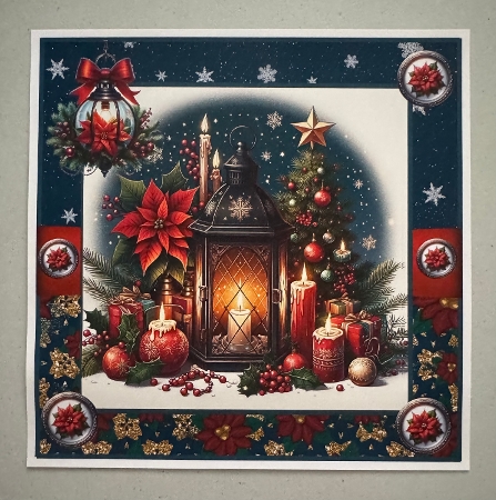 A Christmas Lantern 8x8 by Erika Sissons