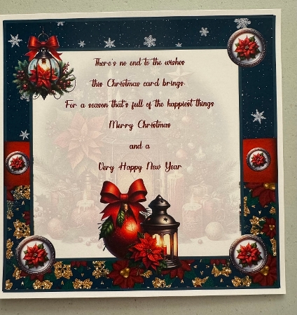 A Christmas Lantern 8x8 by Erika Sissons
