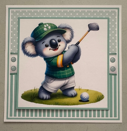 Sporty Animals 4 Mini Kit 7x7 by Erika Sissons