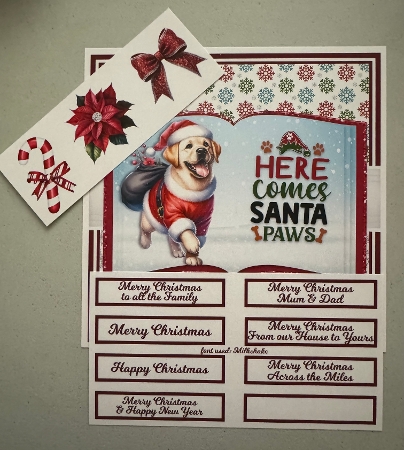 CHRISTMAS DOGS set 1 - 7x7 & 6x6 by Erika Sissons