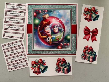 Toy Story Bauble With Set Of 4 Toppers by Erika Sissons