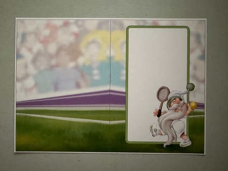 Gnome Tennis by Erika Sissons
