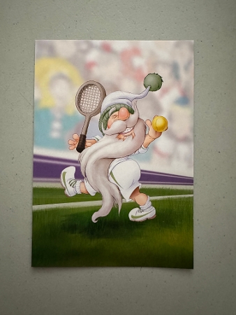 Gnome Tennis Insert by Erika Sissons