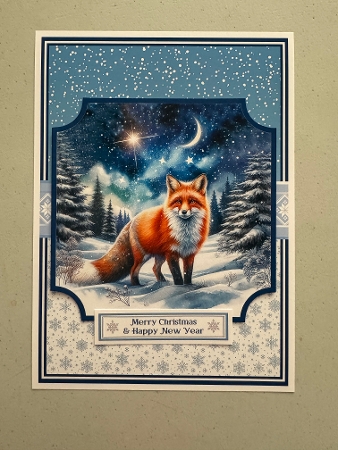 7x7, 5x7, 6x6 WINTER FOX by Erika Sissons