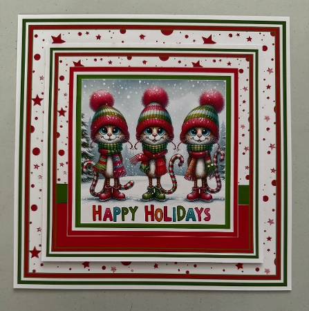 Snowy Snuggle Greetings 6 x 6  by Erika Sissons