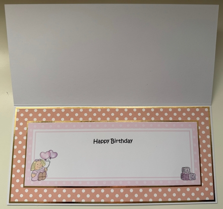 Large Dl Birthday Florence Teddies Matching Insert by Erika Sissons