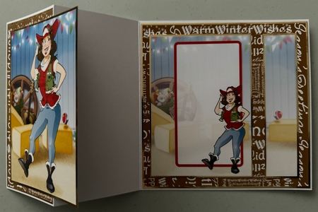Christmas Line Dancer Lady Insert by Erika Sissons
