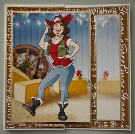 Christmas Line Dancer Lady Insert by Erika Sissons