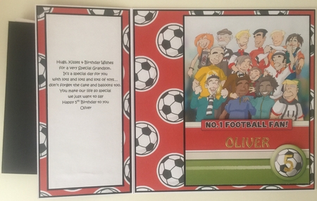 Football Dude Red, Black and White. by Erika Sissons