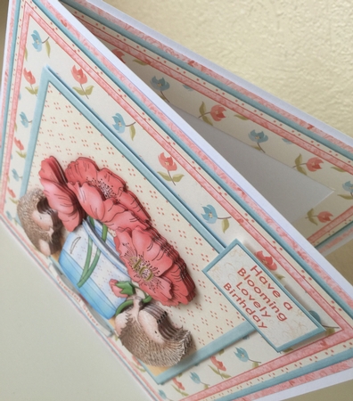 Blooming Lovely Hedgehogs Poppies Birthday Get Well Mini Kit by Erika Sissons
