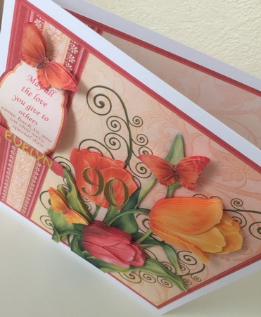 Spring Tulips 7.5 Decoupage Mini Kit Various Occasions by Erika Sissons