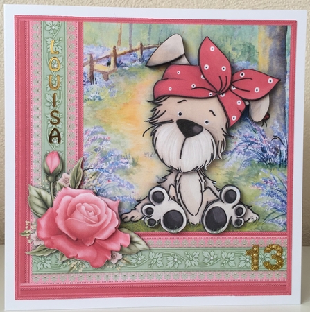 Polka Dot Bella 7.5 Decoupage Mini Kit by Erika Sissons