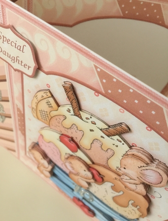 ICE MICE SUNDAE 8x8 Decoupage Mini Kit by Erika Sissons