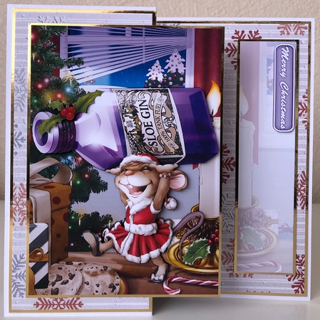 Mrs Christmas Sloe Gin Mouse by Erika Sissons