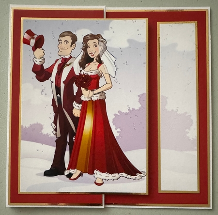 Christmas Wedding Couple by Erika Sissons