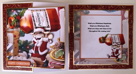 Mr Christmas Brandy Mouse 8x8 Insert by Erika Sissons