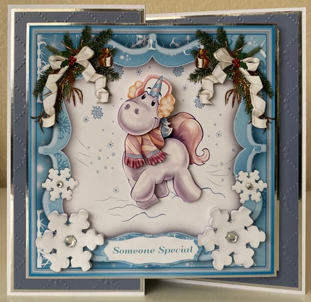 8x8 Mini Kit, The Happy Snow Unicorn  by Erika Sissons