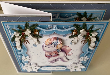 8x8 Mini Kit, The Happy Snow Unicorn  by Erika Sissons