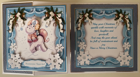 8x8 Mini Kit, The Happy Snow Unicorn  by Erika Sissons