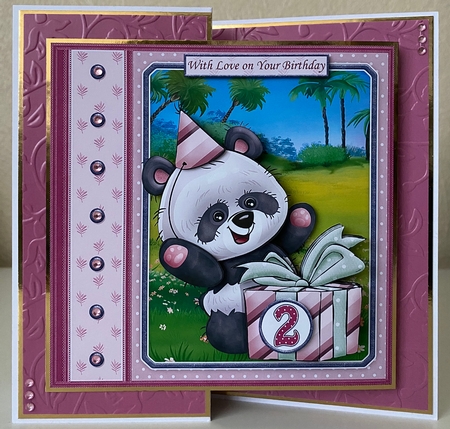 CUTE PANDAS AND BEARS 7.5 Decoupage & Insert Bumper Kit by Erika Sissons