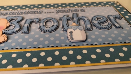 Large DL CONGRATULATIONS ... YOURE A BIG BROTHER 3D decoupage by Erika Sissons