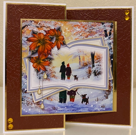 Frosty Autumn Walk Winter Scene Mini Kit by Erika Sissons