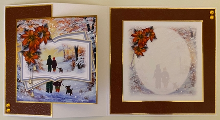 Frosty Autumn Walk Winter Scene Mini Kit by Erika Sissons