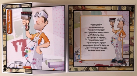 Painter and Decorator Dude 8x8 Insert by Erika Sissons