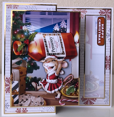Mrs Christmas Brandy Mouse by Erika Sissons