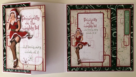 Naughty List Retro Insert by Erika Sissons