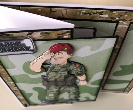 Army Dude Red Beret by Erika Sissons