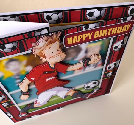 Footballer Dude Black, Red and White  4 Sheet Mini Kit by Erika Sissons