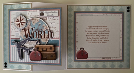 MEN REMEMBER WHEN BUMPER KIT  7.5 Decoupage & Inserts Various Occasions by Erika Sissons