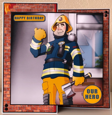 Fireman Dude 8x8 Insert by Erika Sissons