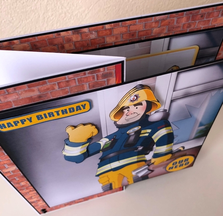 Fireman Dude 8x8 Insert by Erika Sissons