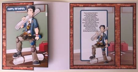 Carpet Fitter Dude Blue by Erika Sissons