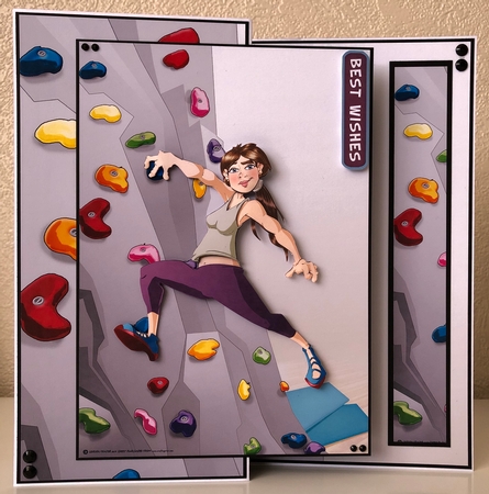Indoor Climber Dudess Decoupage Sheet by Erika Sissons