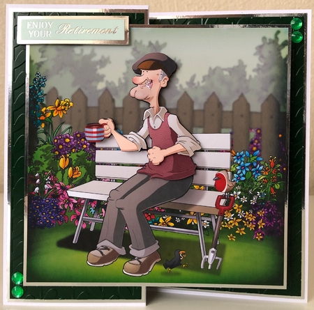 Gardening Dude 2 8x8 Quick Card by Erika Sissons