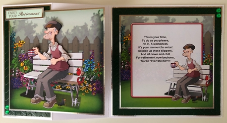 Gardening Dude 2 8x8 Quick Card by Erika Sissons