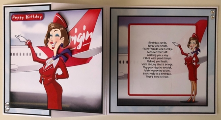 Air Hostess Red 8x8 Insert by Erika Sissons