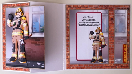 Fireman Dude Sand Uniform Insert by Erika Sissons