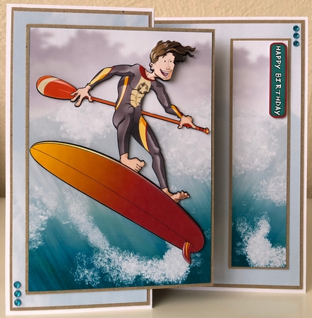 Paddle Surf Dude by Erika Sissons