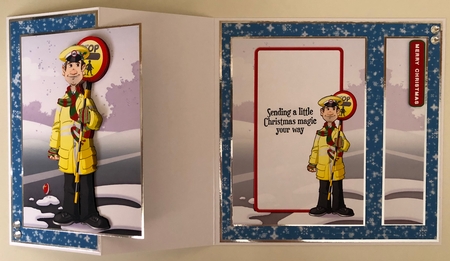 Christmas Lollipop Man Dude Insert by Erika Sissons