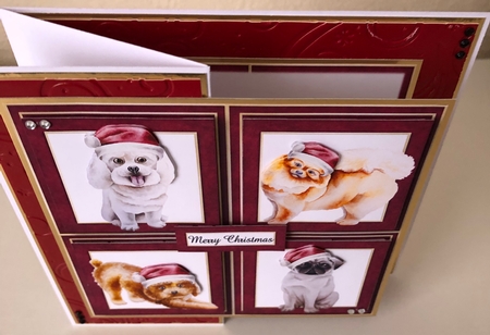 Christmas Dogs Quad Frame by Erika Sissons