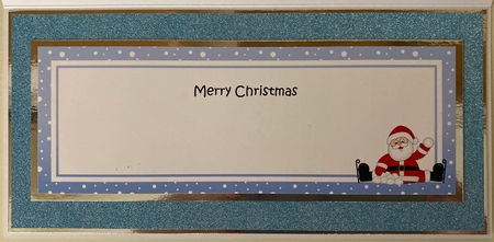Large DL Merry Christmas BROTHER & BROTHER IN LAW with Santa insert by Erika Sissons