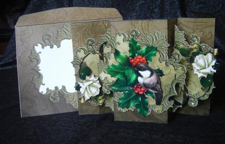 Winter Chickadee Pop Out Card by Erma Thompson