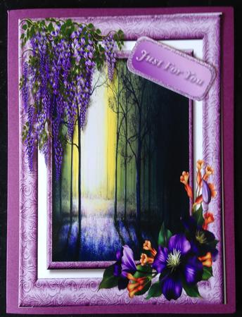 Beautiful Topper with Verse , Forrest in the Early Mist  by Erma Thompson